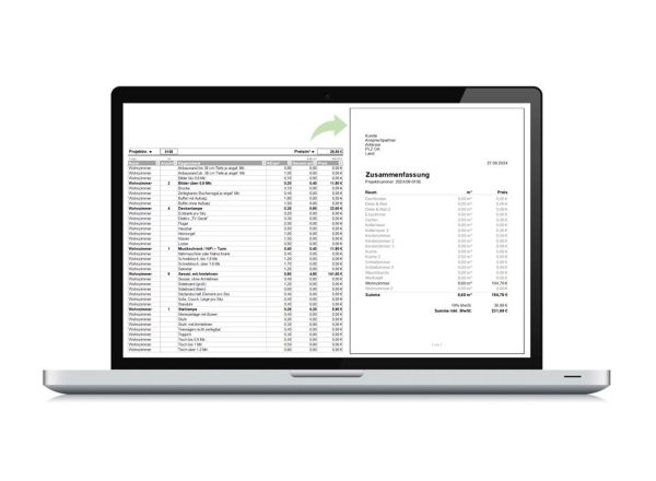 excel vorlage - kalkulation von entsorgungskosten umzugskosten ergebnis